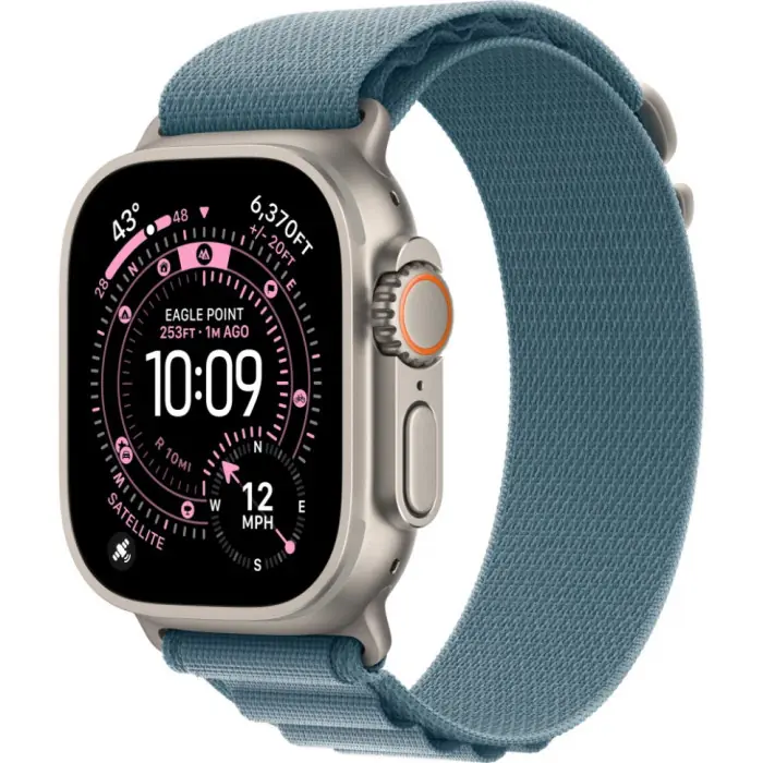 Умные часы Apple Watch Ultra 3 49 Natural Titanium Case with L Light Blue Alpine Loop