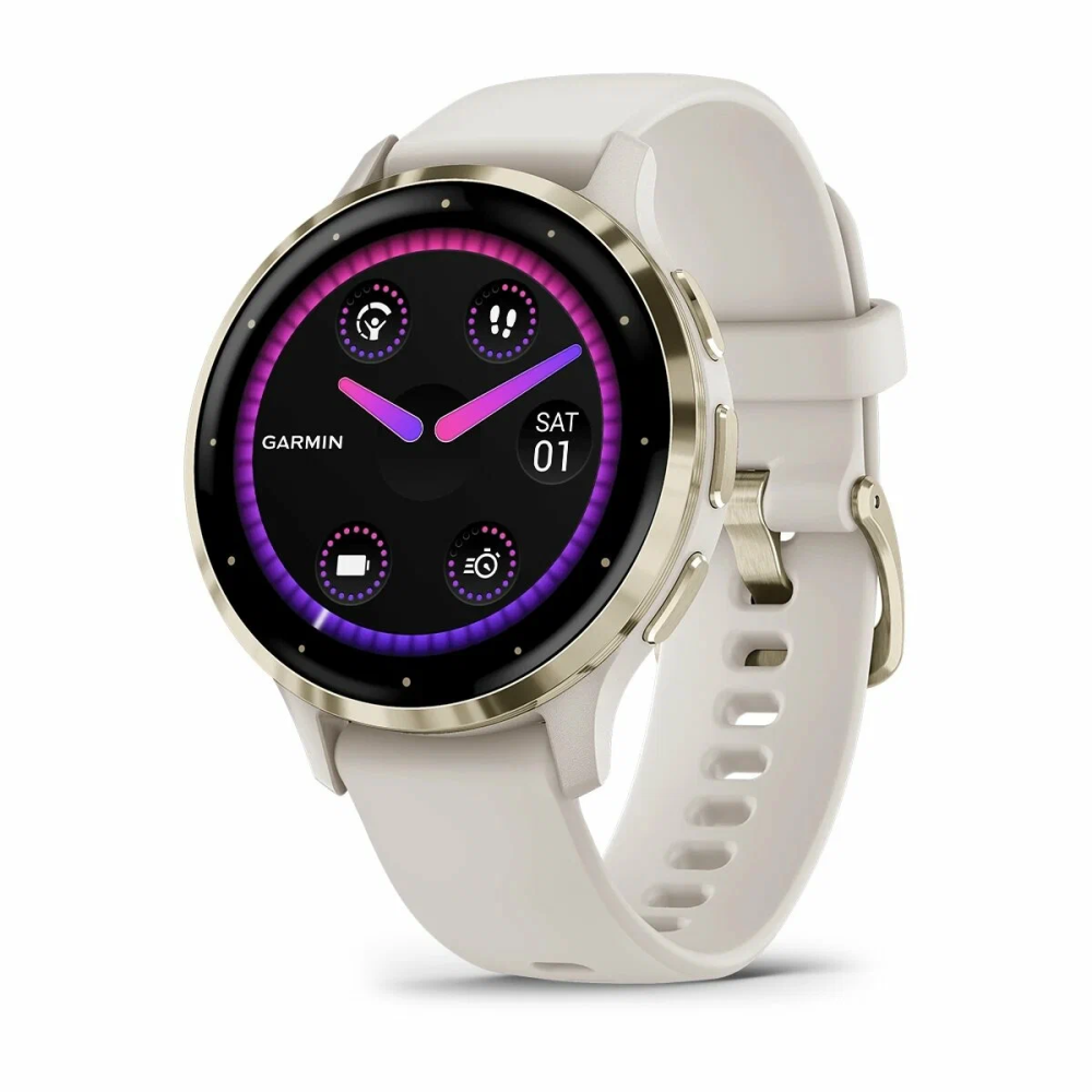 Умные часы Watch Garmin Venu 3S  Ivory Soft Gold 010-02785-54