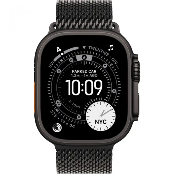 умные часы apple watch ultra 3 49 black titanium case with m black titanium milanese loop