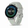 умные часы watch garmin venu 3s silver stainless sage grey 010-02785-51