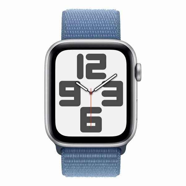 умные часы apple watch se (2023) 40 silver case winter blue sport loop (mre33)