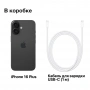 смартфон apple iphone 16 plus 128 гб, black (esim)
