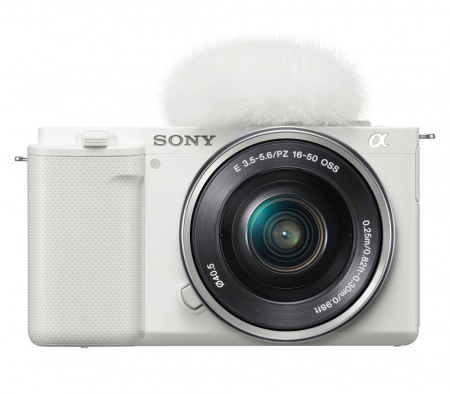 sony vlogcam zv-e10l 16-50 mm kit white sony vlogcam zv-e10l 16-50 mm kit white