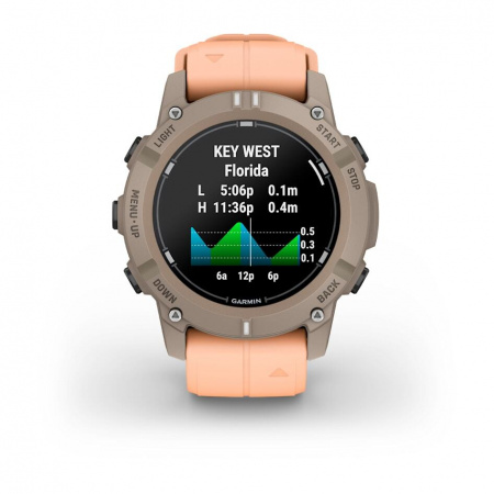 умные часы watch garmin descent g2, paloma with shell pink silicone 010-02986-01