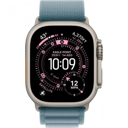 умные часы apple watch ultra 3 49 natural titanium case with l light blue alpine loop умные часы apple watch ultra 3 49 natural titanium case with l light blue alpine loop