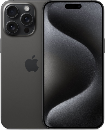 смартфон apple iphone 15 pro 512 гб, black titanium (nano-sim + esim)