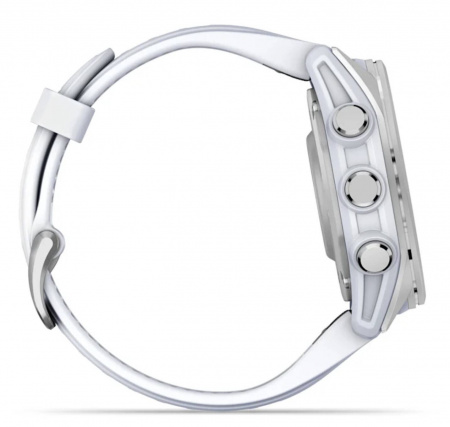 умные часы watch garmin fenix 8 43 amoled silver with whitestone silicone умные часы watch garmin fenix 8 43 amoled silver with whitestone silicone