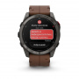 умные часы watch garmin fenix 8 pro 51mm amoled sapphire titanium carbon grey chestnut leather 010-03199-40