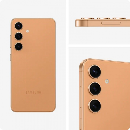 смартфон samsung galaxy s24 8/256 гб, sandstone orange (s921b)