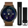 умные часы watch garmin venu 4 45 mm slate black leather brown 010-03014-03 умные часы watch garmin venu 4 45 mm slate black leather brown 010-03014-03