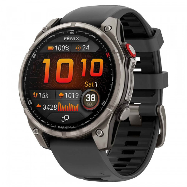 умные часы watch garmin fenix 8 pro 47mm amoled sapphire titanium graphite 010-03198-11