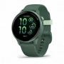 умные часы watch garmin vivoactive 6 metallic jasper green with jasper green silicone 010-02985-02
