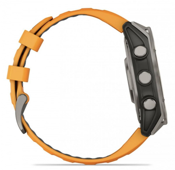 умные часы watch garmin fenix 8 51 amoled sapphire titanium spark orange 010-02905-53
