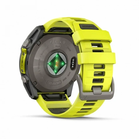 умные часы watch garmin fenix 8 51 solar sapphire titanium natural yellow band 010-02907-21