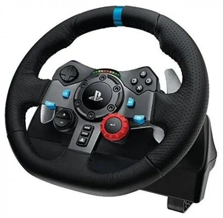 руль игровой logitech g driving force g29 для ps5, ps4, ps3 и пк, черный