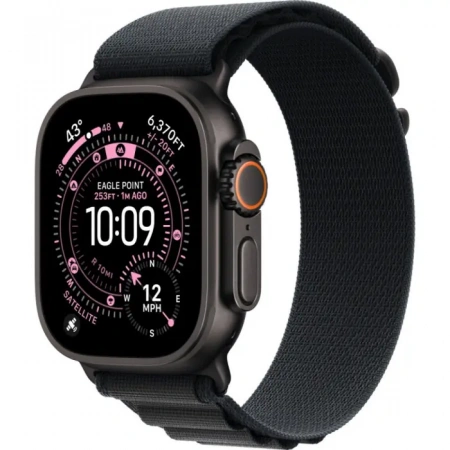 умные часы apple watch ultra 3 49 black titanium case with s black alpine loop умные часы apple watch ultra 3 49 black titanium case with s black alpine loop