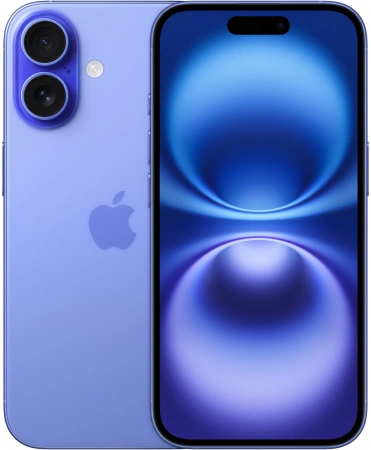 смартфон apple iphone 16 plus 512 гб, ultramarine (nano-sim + esim)