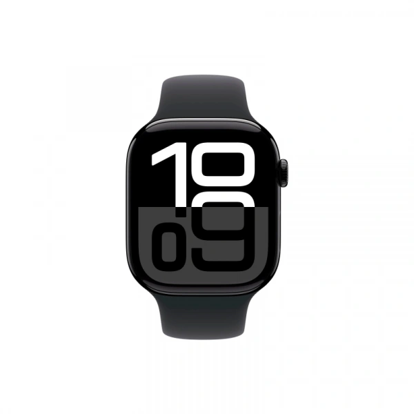 умные часы apple watch s10 42 mm jet black aluminum case sport band s/m